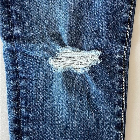 New AG THE FARRAH SKINNY ANKLE high-rise skinny ankle Distressed Jeans Size 27 - Picture 8 of 12